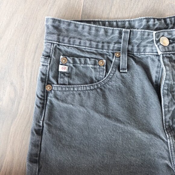 AG Denim Hailey Cut-Off Ex Boyfriend Raw Hem Short in Black Size 26 - Picture 7 of 11